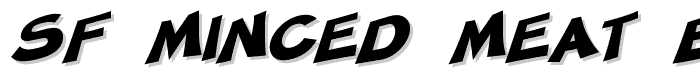 SF Minced Meat Bold Oblique font
